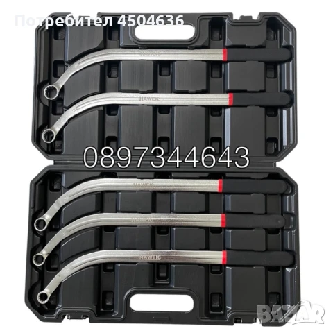 Комплект ключове за клинов и зъбчат ремък  5-части,HAWEK ,HW-1108, снимка 2 - Други инструменти - 50977061