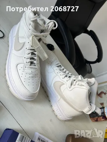 Мъжки сникърси Nike Air Force 1 Boot Da0418 100, снимка 1 - Маратонки - 47955113