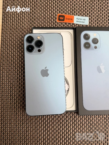 100% БАТЕРИЯ! 128Gb*ЛИЗИНГ*/ iPhone 13 Pro Max Sierra Blue  , снимка 6 - Apple iPhone - 53368784
