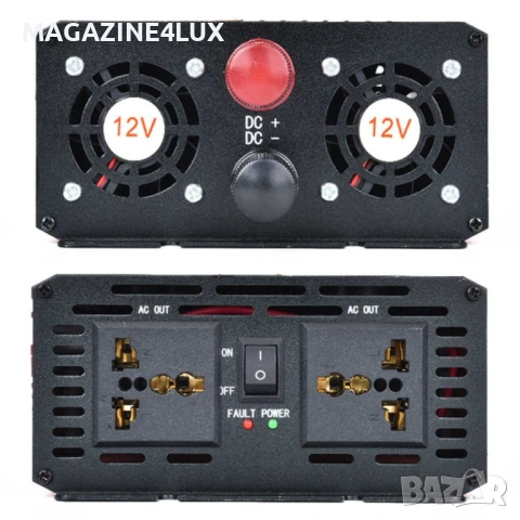 Инверторен преобразувател за ток с мощност 500W, 1000W, 2000W, 4000W , снимка 2 - Друга електроника - 53369705