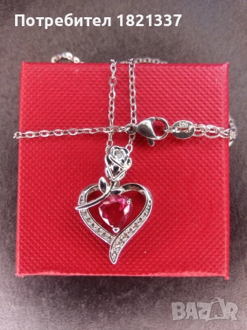 Колие с кристали , снимка 4 - Колиета, медальони, синджири - 51875123