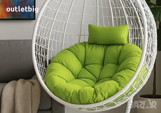 Градинска висяща люлка тип гнездо,яйце–Промоция!, снимка 6 - Градински мебели, декорация  - 52302332