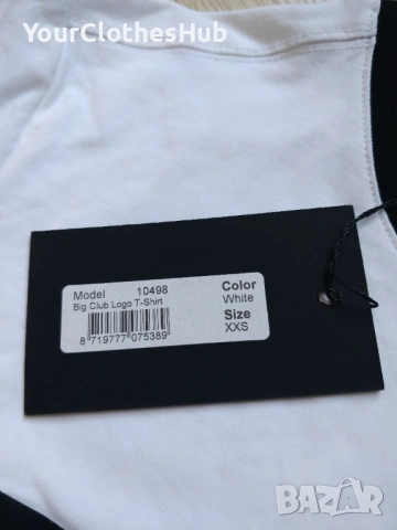 НОВА BALR Big Club Logo T-Shirt XXS size Дамска тениска, снимка 3 - Тениски - 53980925