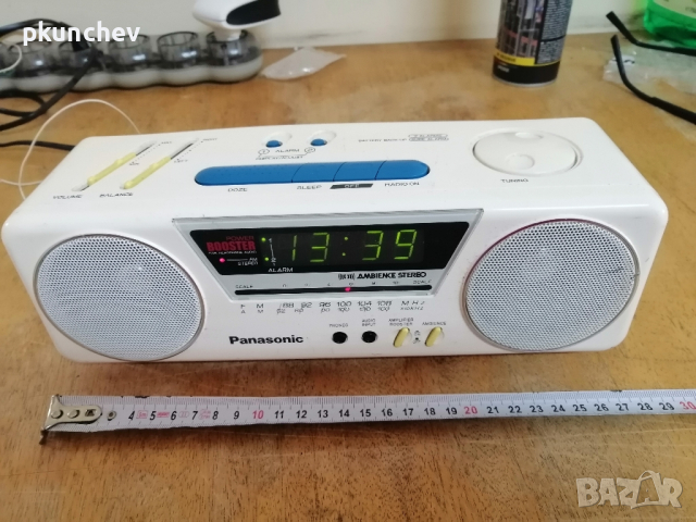 Радио-часовник Panasonic AM-FM Stereo Clock Radio RC-X210, снимка 2 - Радиокасетофони, транзистори - 45039437