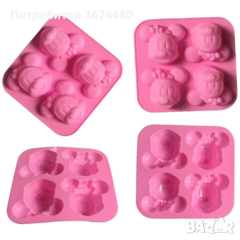 Силиконова форма мики маус 3786, снимка 5 - Форми - 53453184