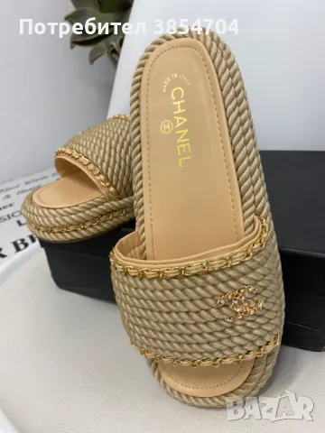 чехли Шанел*Chanel braided sandals*38,39, снимка 2 - Чехли - 47072454