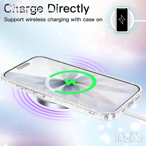 Блестящ Кейс Glitter Case за Apple iPhone 17, снимка 2 - Калъфи, кейсове - 51855278