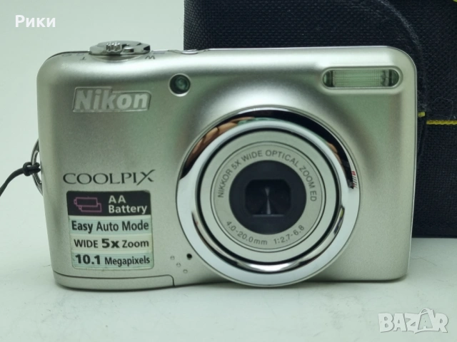 Nikon Coolpix L23 10.1MP Silver Digital Camera 5x Zoom, снимка 2 - Фотоапарати - 53804801