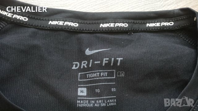 NIKE PRO TIGHT FIT T-Shirt размер L / XL мъжка тениска 20-61, снимка 6 - Тениски - 46021682