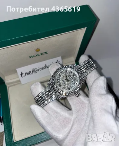 Rolex Datejust Iced Out Moissanite 40mm, снимка 10 - Мъжки - 48787371