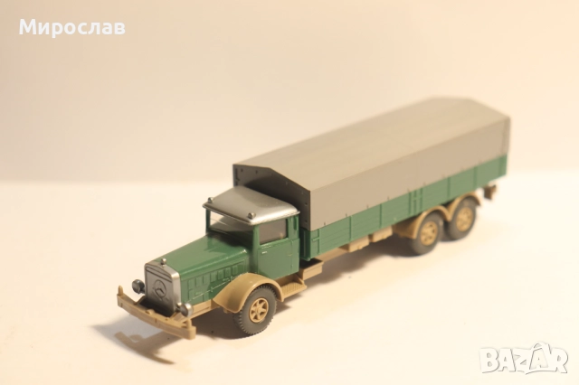 WIKING H0 1/87 MERCEDES КОЛИЧКА КАМИОН МОДЕЛ, снимка 2 - Колекции - 52501585