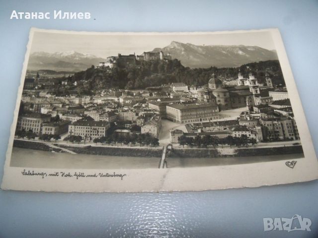 Стара пощенска картичка от Залцбург 1934г., снимка 1 - Филателия - 46412838