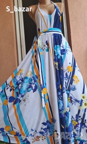 нова рокля с гол гръб,р-р М/Л/ХЛ, снимка 1