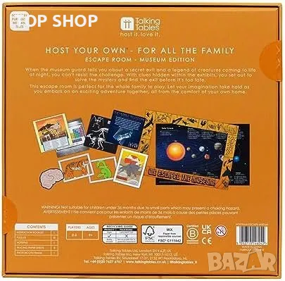 Нова настолна игра деца Talking Tables Тематична ескейп стая загадки, снимка 2 - Игри и пъзели - 49335232