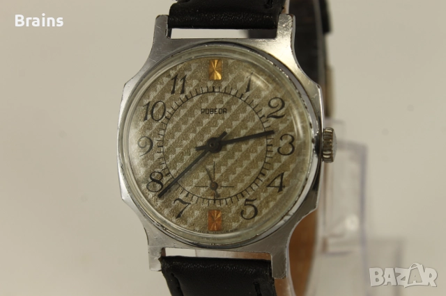 1970's Стар Руски Часовник ПОБЕДА 2602 , снимка 3 - Мъжки - 51626285