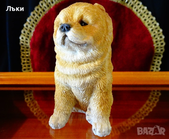 Порцеланова фигура куче Чау-чау,печат. , снимка 3 - Статуетки - 51869150