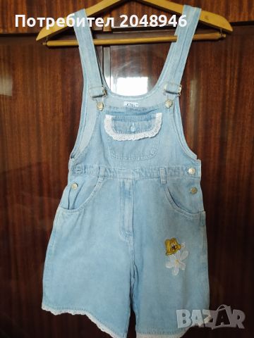 Детски дънков гащеризон , снимка 1 - Детски панталони и дънки - 45494189