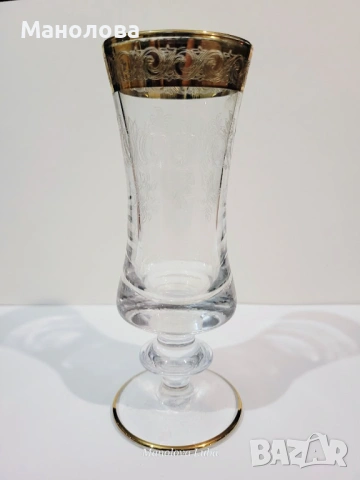 Комплект кристални чаши Murano Medici за допълнение на сервиз., снимка 4 - Други ценни предмети - 53671744