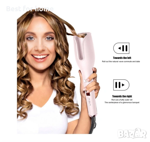 Професионална Автоматична Маша за Коса – 360° въртене, Дизайн против изгаряне и LCD дисплей, снимка 3 - Други - 53249642