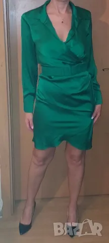 Официална сатенена рокля Fervente , снимка 6 - Рокли - 47777441