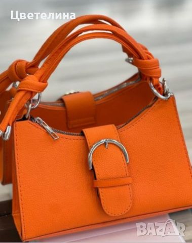 Малка дамска кожена чанта с цип, голямо разнообразие от цветове, снимка 7 - Чанти - 45857702