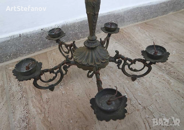 Старинен, античен, метален полилей, снимка 2 - Други - 53541325