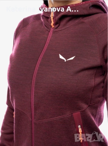 Salewa – Дамски топъл алпийски полар (вълнен микс) M / 38, снимка 6 - Зимни спортове - 53093008