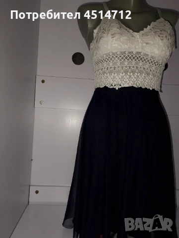 Маркова бутикова рокля уникат+подарък  блуза, снимка 2 - Рокли - 50812348