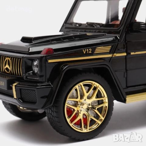 Метална количка MERCEDES G CLASS 63 МАЩАБ 1/24 ПУШЕЩА., снимка 6 - Колекции - 45684778