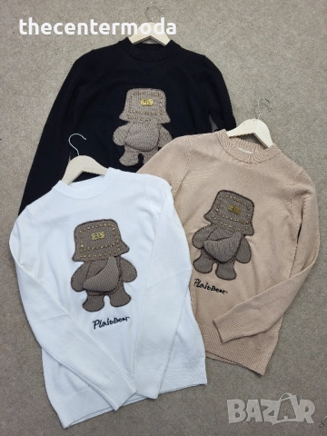 Дамски пуловер в три цвята , снимка 2 - Блузи с дълъг ръкав и пуловери - 52419784