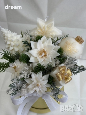 Коледни кутии с ароматни соеви свещи, снимка 7 - Декорация за дома - 52380996