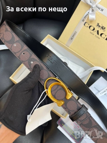 Coach Колан Със Сертификат И Торбичка - Налични Различни Цветове Код SK179, снимка 4 - Колани - 52518390