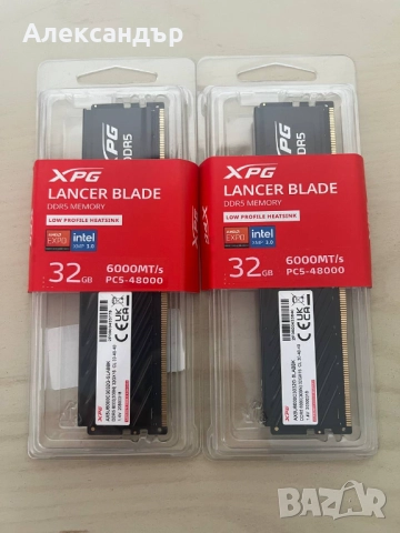 Нова RAM памет XPG Lancer BLADE 64GB 2x32 DDR5 6000MHz CL30 ГАРАНЦИЯ