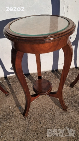 Махагонови високи поставки, снимка 3 - Декорация за дома - 52234012