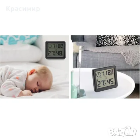 ЧАСОВНИК С ТЕРМОМЕТЪР И ХИДРОМЕТЪР , снимка 2 - Други - 49657665