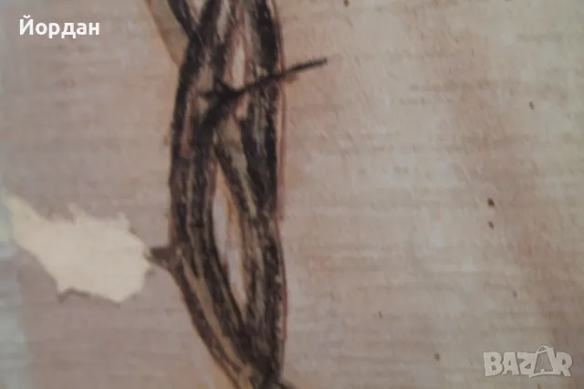 Стара картина върху дебел картон , снимка 9 - Картини - 50223874