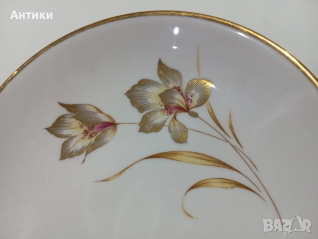 Порцеланова стара чиния , снимка 6 - Чинии - 52642581