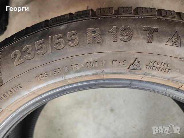 2бр.зимни гуми 235/55/19 Continental, снимка 5 - Гуми и джанти - 53931115