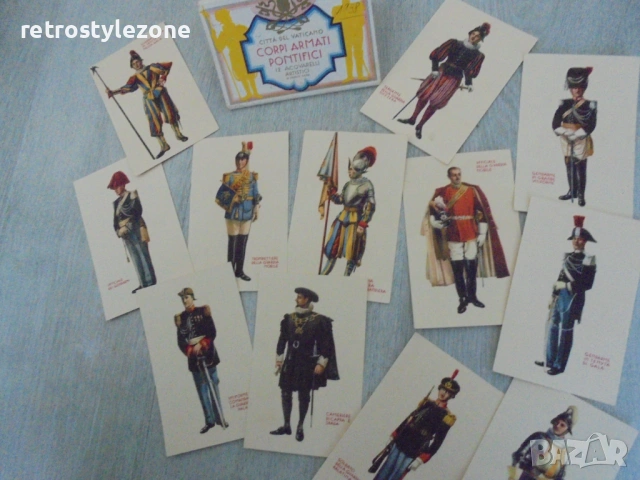 № 8529 Колекционерски комплект картички „Corpi Armati Pontifici“  