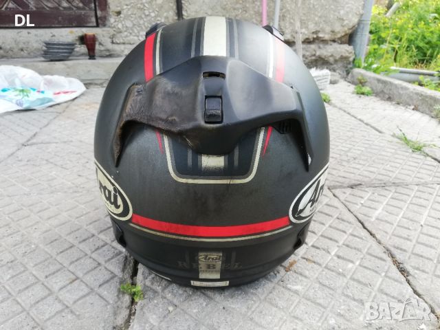 Мото каска Arai rebel trophy Red, XL, 62см, Made in Japan, Pinlock , снимка 4 - Други спортове - 45713565