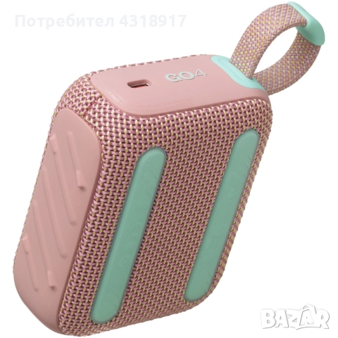 Портативна колонка JBL Go 4, IP67, Bluetooth, Auracast, Розова, снимка 7 - Тонколони - 52642591
