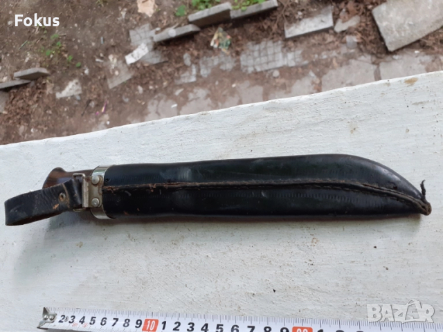 Уникална находка Норвежки ловен нож BRUSLETTO GEILO с кания, снимка 6 - Антикварни и старинни предмети - 52335476
