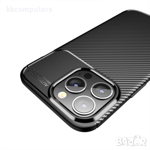 Apple iPhone 13 Pro Max Удароустойчив Carbon Fiber Калъф и Протектор, снимка 6 - Калъфи, кейсове - 52818594
