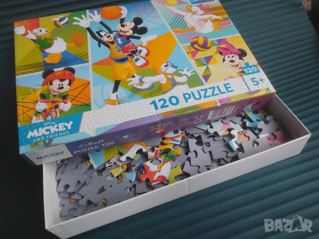 Puzzle Mickey Mouse and Friends - оригинален пъзел Trefl 120 части, снимка 3 - Образователни игри - 51751118