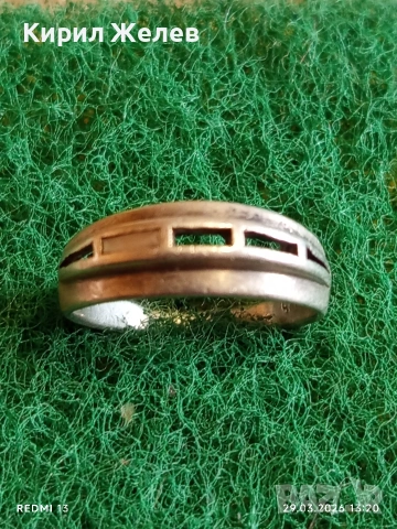 Сребърен пръстен Ретро Арт бижу майсторска изработка 26425