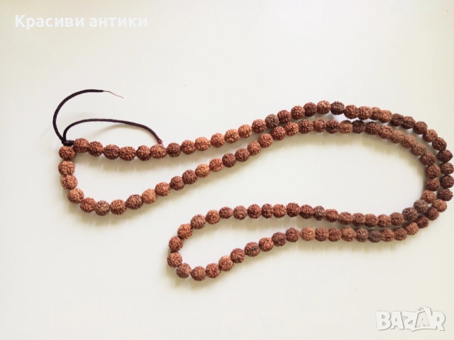 Рудакша, брояница натурална 108 броя, снимка 5 - Колиета, медальони, синджири - 52582626
