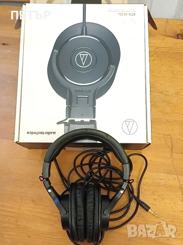 Audio Technica ATH - M 30 чисто нови аудио слушалки не използани, снимка 5 - Слушалки и портативни колонки - 53214756