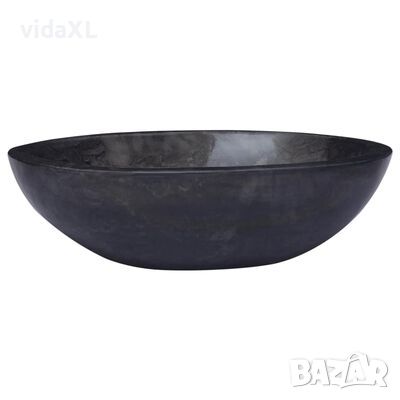 vidaXL Черна мивка, 53x40x15 см, мрамор(SKU:149172
