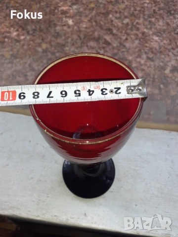 Гоблет чаша за вино глазирана немска керамика, снимка 5 - Антикварни и старинни предмети - 53408531