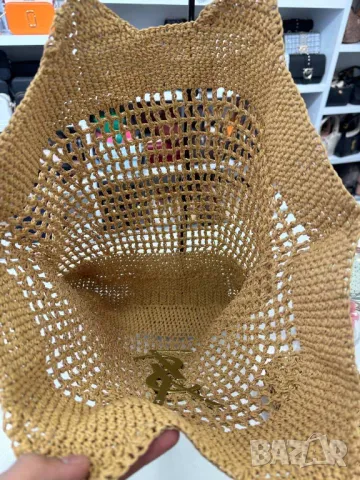 ръчно плетени плажни чанти ysl saint laurent 46x38см, снимка 3 - Чанти - 50407028